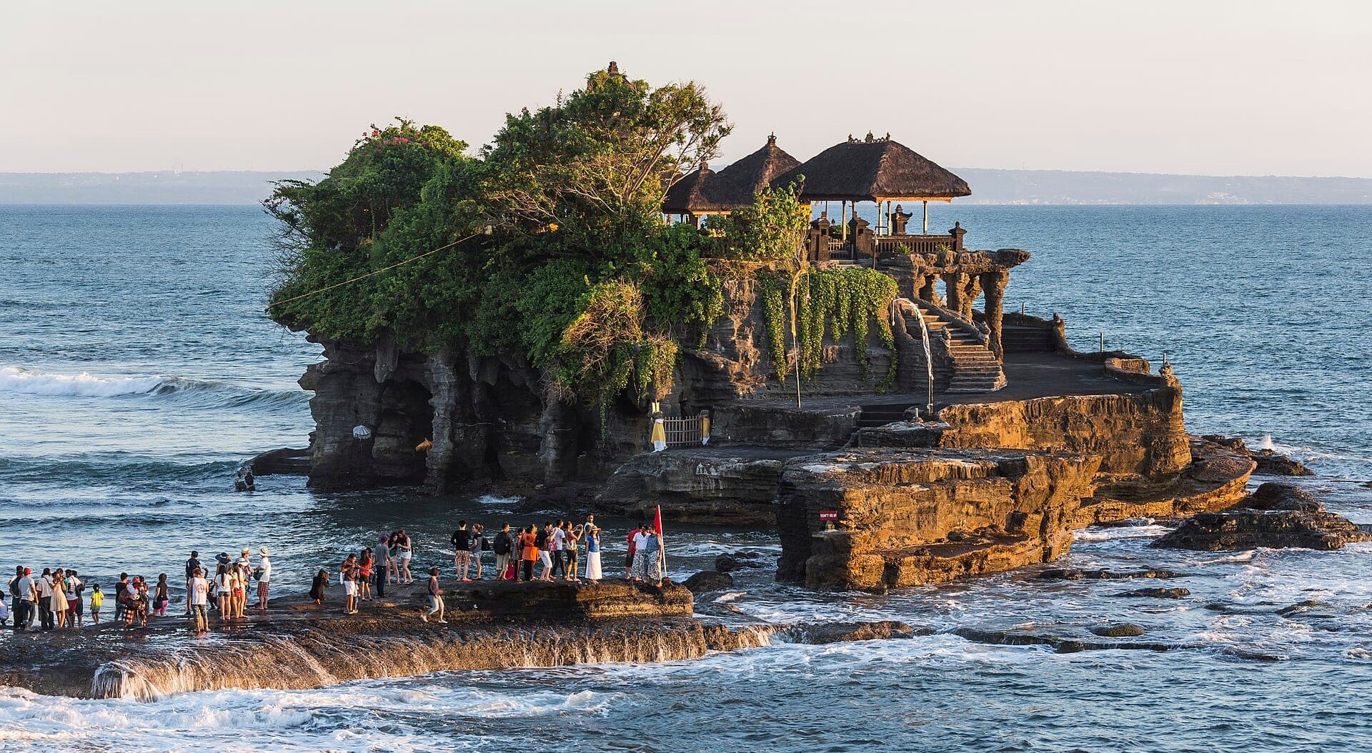 The sea temple of Tanah Lot on the coast of Bali, Indonesia