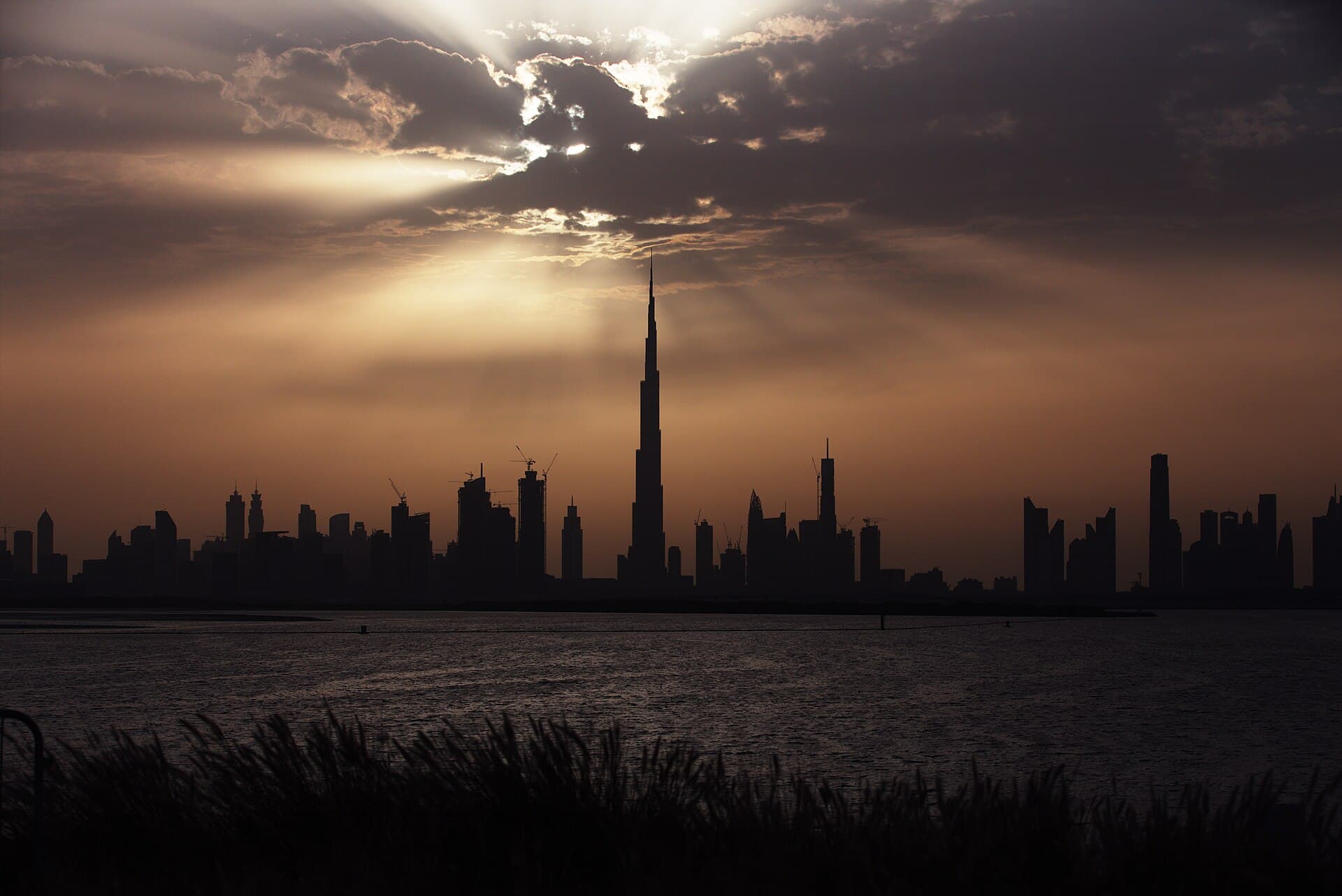 The Burj Khalifa and the Dubai skyline, United Arab Emirates